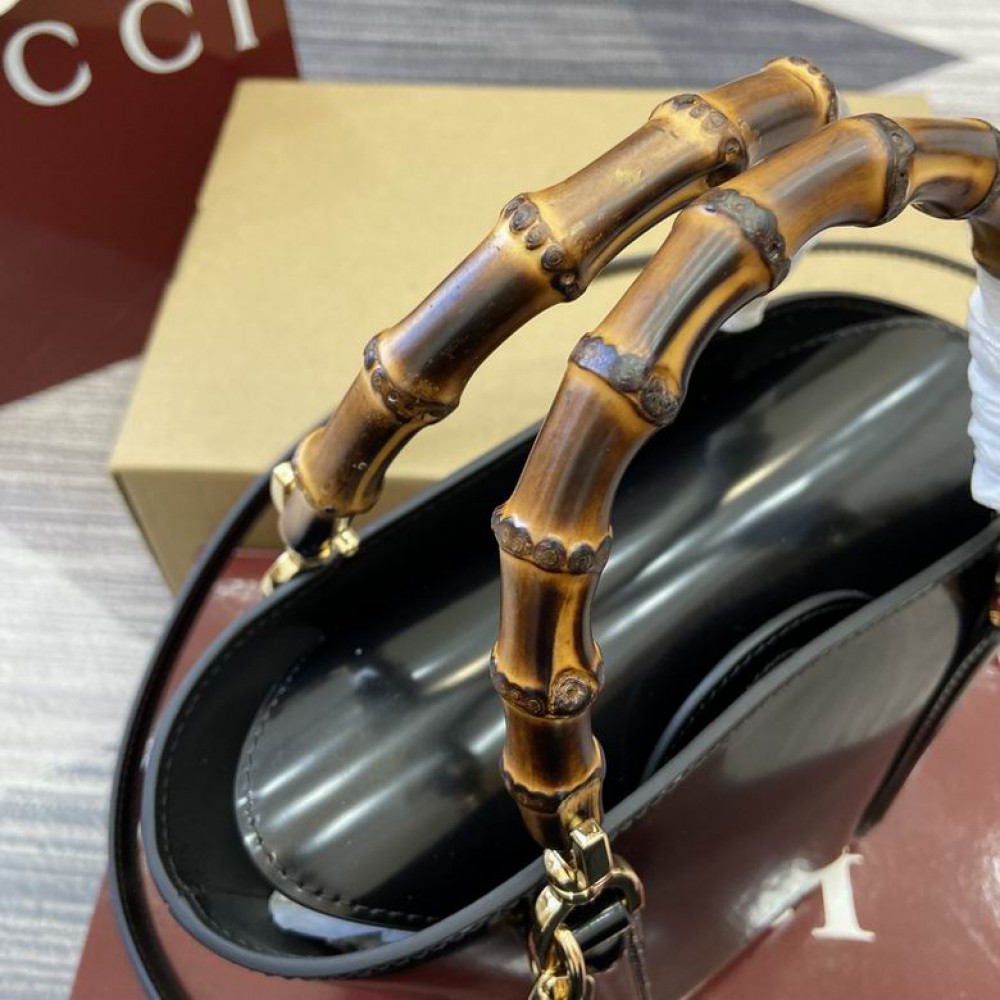 Gucci Mini bamboo top handle tote bag 805832 27x16x14x4,4cm 