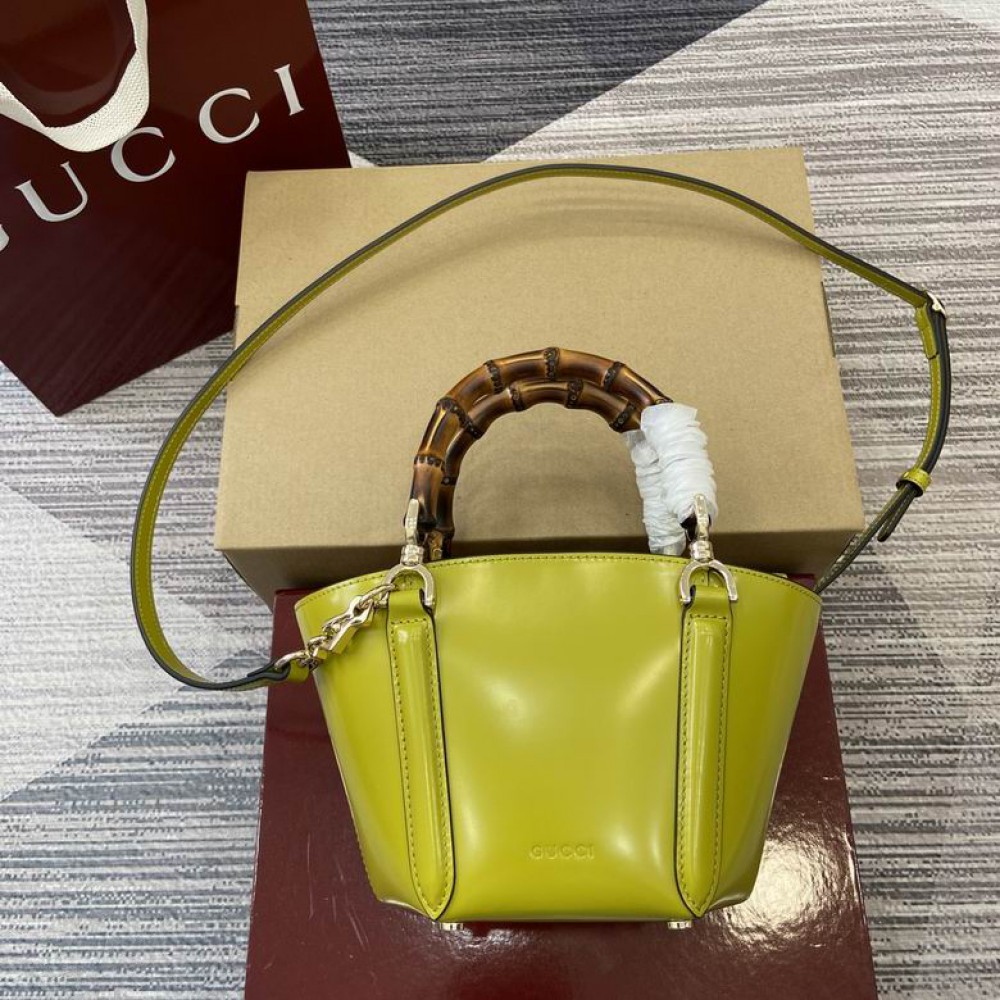 Gucci Mini bamboo top handle tote bag 805832 27x16x14x4,4cm 
