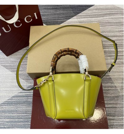 Gucci Mini bamboo top handle tote bag 805832 27x16x14x4,4cm