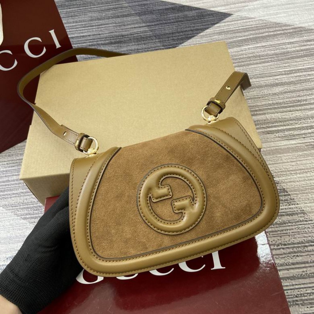 Gucci blondie mini shoulder bag 815700 21.5x11x8cm suede Bags