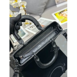 Dior Lady D-Sire bag Black Macrocannage Crinkled Calfskin 30 x 20 x 13 cm Bags