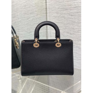Dior Lady D-Sire bag Black Taurillon Leather 30 x 20 x 13 cm Bags