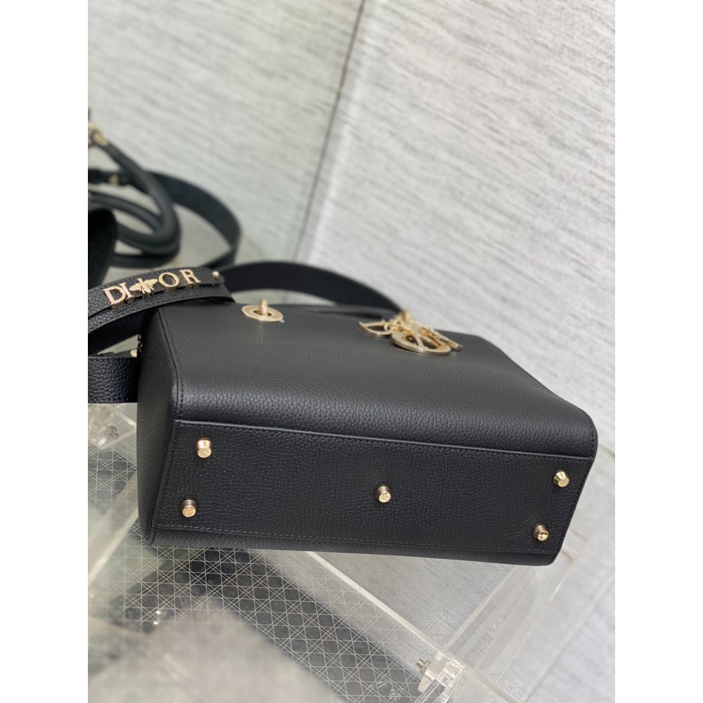 Dior Lady D-Sire bag Black Taurillon Leather 30 x 20 x 13 cm Bags