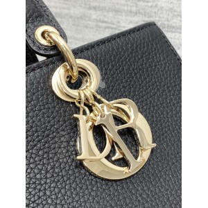 Dior Lady D-Sire bag Black Taurillon Leather 30 x 20 x 13 cm Bags