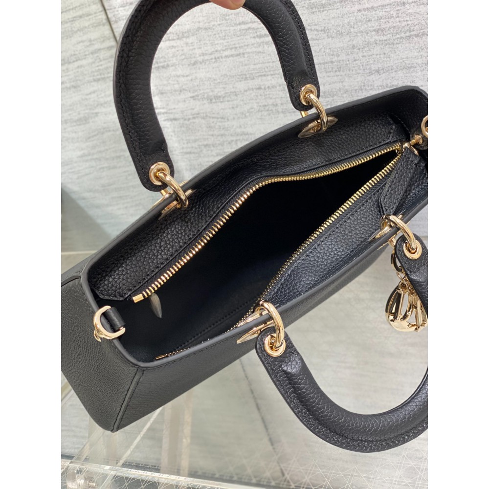 Dior Lady D-Sire bag Black Taurillon Leather 30 x 20 x 13 cm Bags