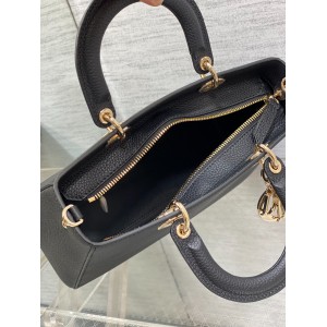 Dior Lady D-Sire bag Black Taurillon Leather 30 x 20 x 13 cm Bags