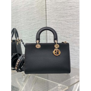 Dior Lady D-Sire bag Black Taurillon Leather 30 x 20 x 13 cm Bags