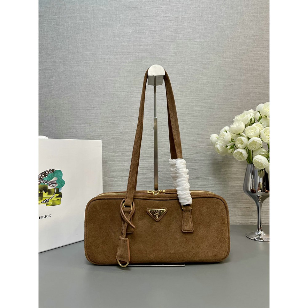 Prada bag 30x14x8.5 cinnamon suede Bags