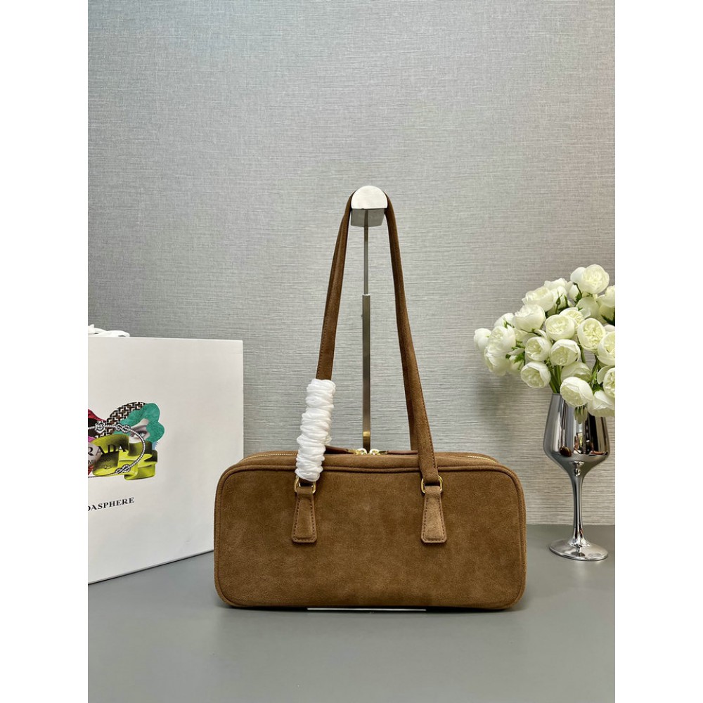 Prada bag 30x14x8.5 cinnamon suede Bags