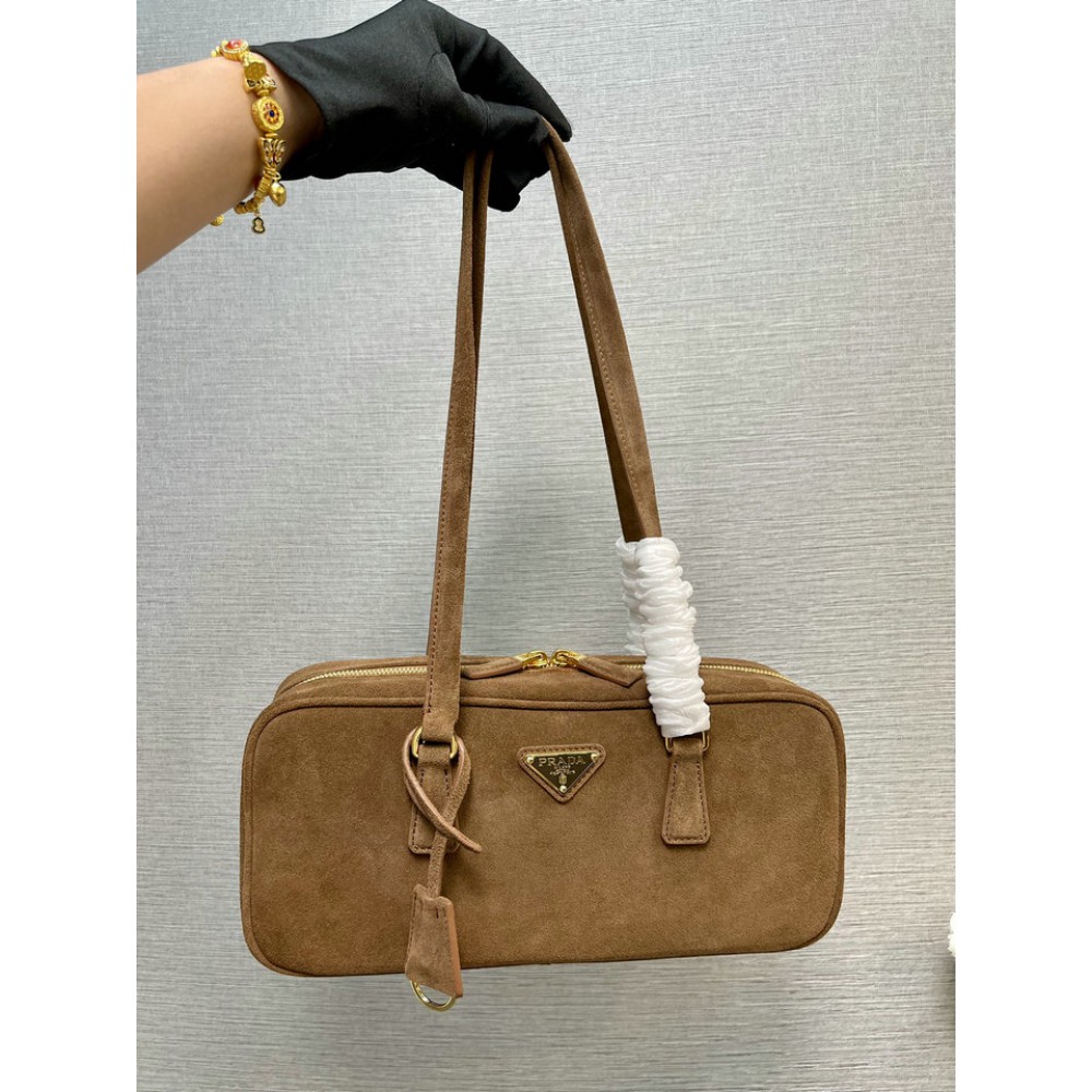 Prada bag 30x14x8.5 cinnamon suede Bags