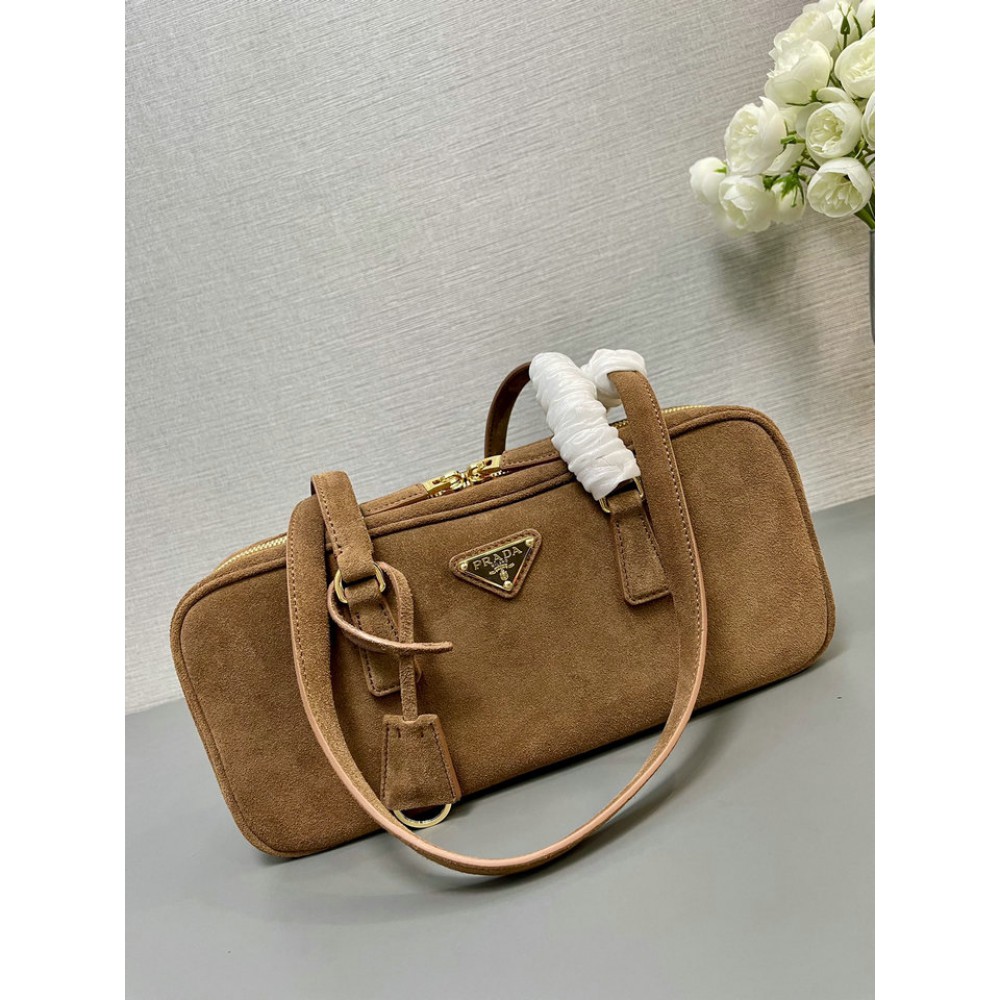 Prada bag 30x14x8.5 cinnamon suede Bags
