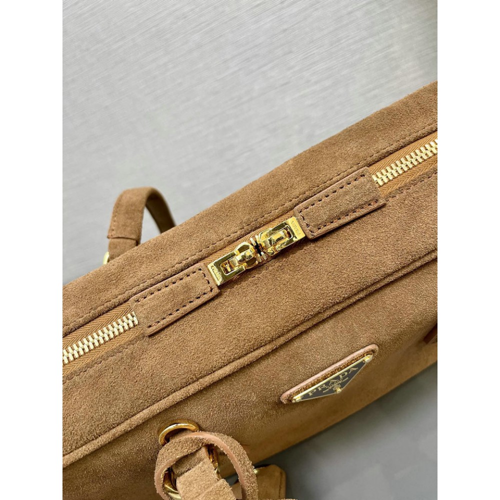 Prada bag 30x14x8.5 cinnamon suede Bags