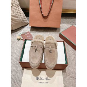 Loro Piana summer walks half slipper fur 35-45 Shoes