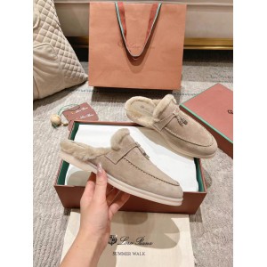 Loro Piana summer walks half slipper fur 35-45 Shoes