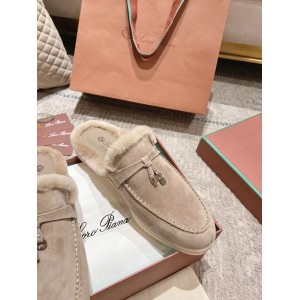 Loro Piana summer walks half slipper fur 35-45 Shoes