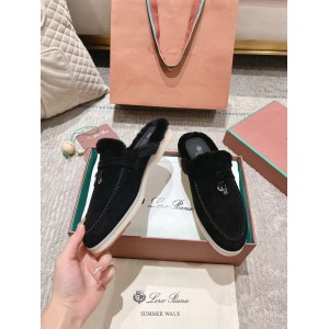 Loro Piana summer walks half slipper fur 35-45 Shoes
