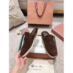 Loro Piana summer walks half slipper fur 35-45 Shoes
