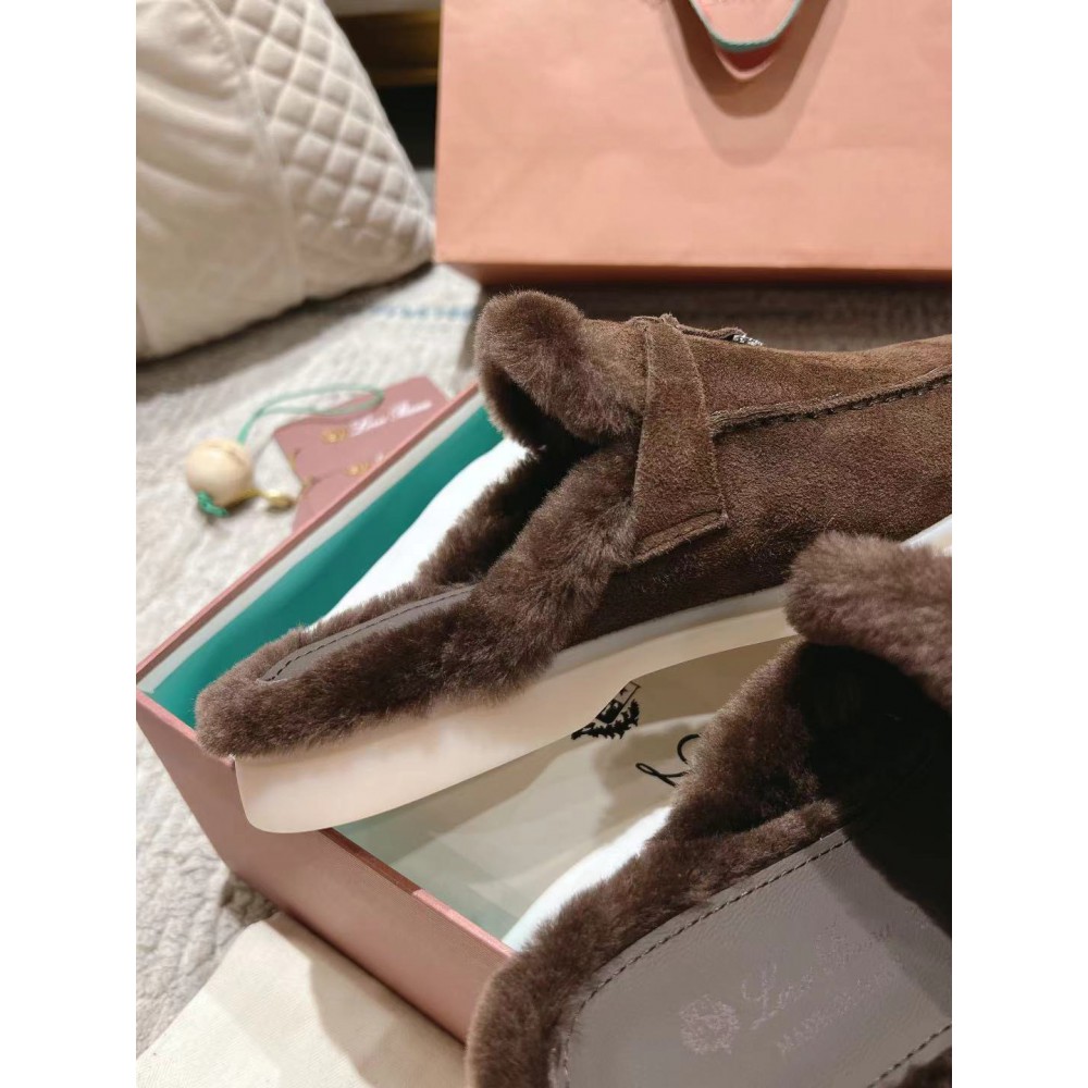 Loro Piana summer walks half slipper fur 35-45 Shoes