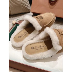 Loro Piana summer walks half slipper fur 35-45 Shoes