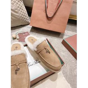 Loro Piana summer walks half slipper fur 35-45 Shoes