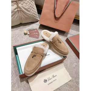 Loro Piana summer walks half slipper fur 35-45 Shoes