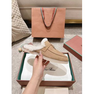 Loro Piana summer walks half slipper fur 35-45 Shoes