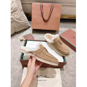 Loro Piana summer walks half slipper fur 35-45 Shoes