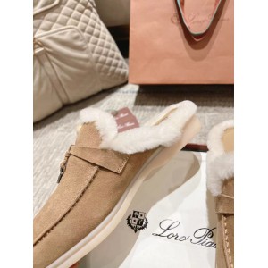 Loro Piana summer walks half slipper fur 35-45 Shoes
