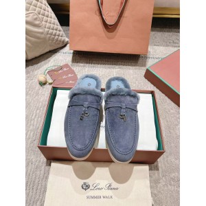 Loro Piana summer walks half slipper fur 35-45 Shoes