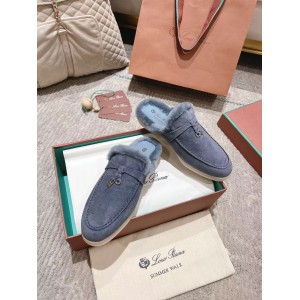 Loro Piana summer walks half slipper fur 35-45 Shoes