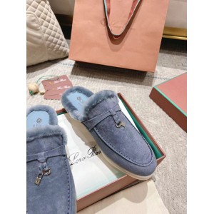 Loro Piana summer walks half slipper fur 35-45 Shoes