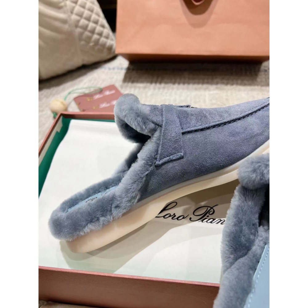Loro Piana summer walks half slipper fur 35-45 Shoes