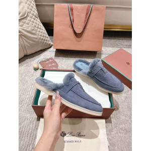 Loro Piana summer walks half slipper fur 35-45 Shoes