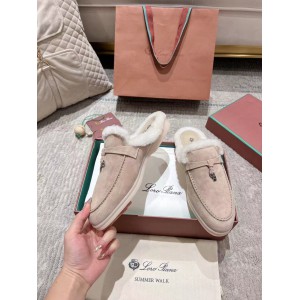 Loro Piana summer walks half slipper fur 35-45 Shoes