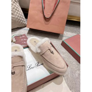 Loro Piana summer walks half slipper fur 35-45 Shoes