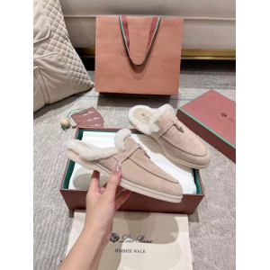 Loro Piana summer walks half slipper fur 35-45 Shoes