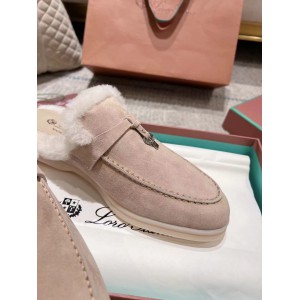 Loro Piana summer walks half slipper fur 35-45 Shoes