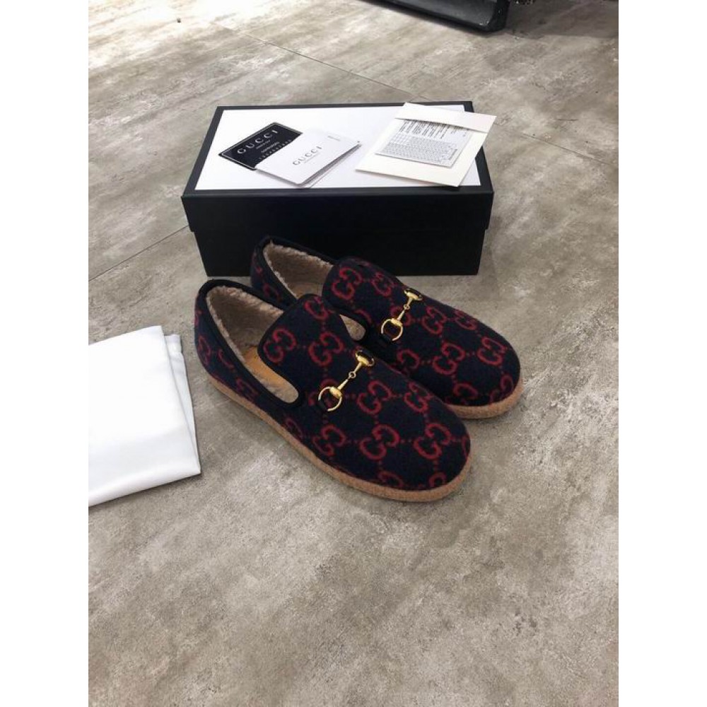 Gucci Horsebit Fria Wool Loafer 35-45 