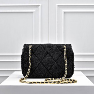 Chanel classic flap bag shearling 16x23.5x7.5cm Bags