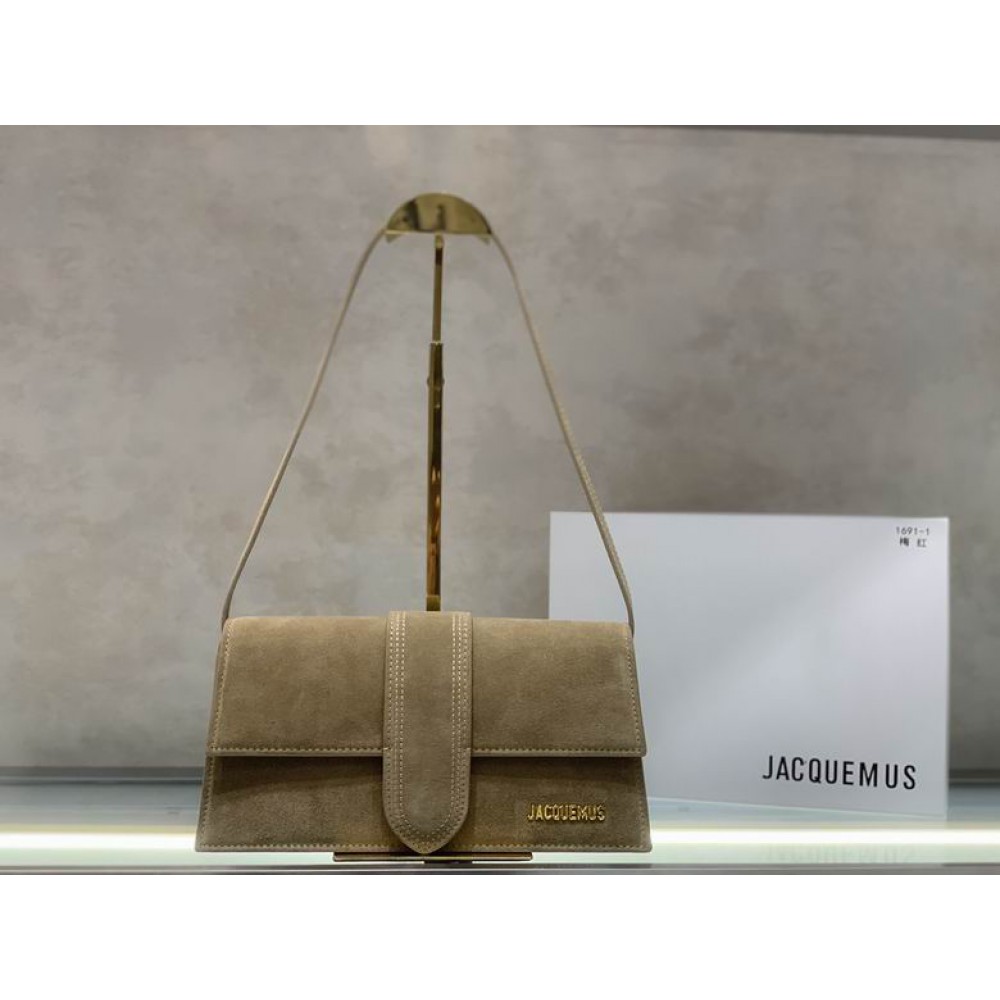 Jacquemus le bambino long 28x13.5x6cm suede Bags