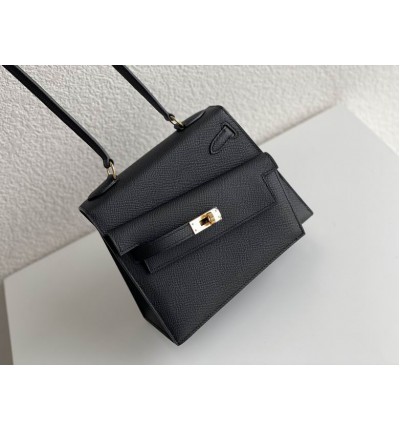 HERMÈS KELLY II SELLIER EN DÉSORDRE 20x14x9cm