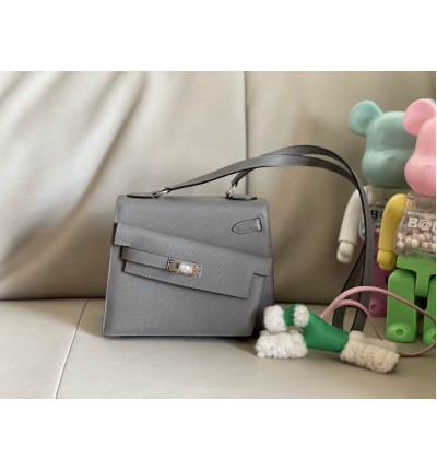 HERMÈS KELLY II SELLIER EN DÉSORDRE 20x14x9cm