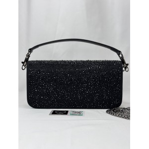 Valentino loco shoulder bag black crystals 27x13x6cm Bags