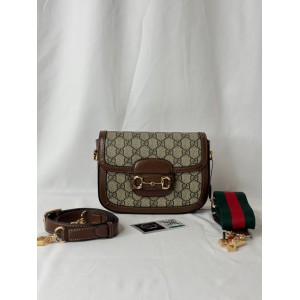 gucci horsebit 20.5x14.5 cm CANVAS LEATHER Bags