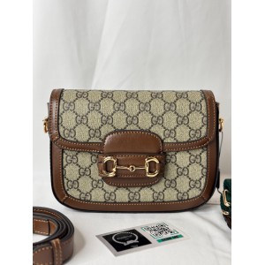 gucci horsebit 20.5x14.5 cm CANVAS LEATHER Bags