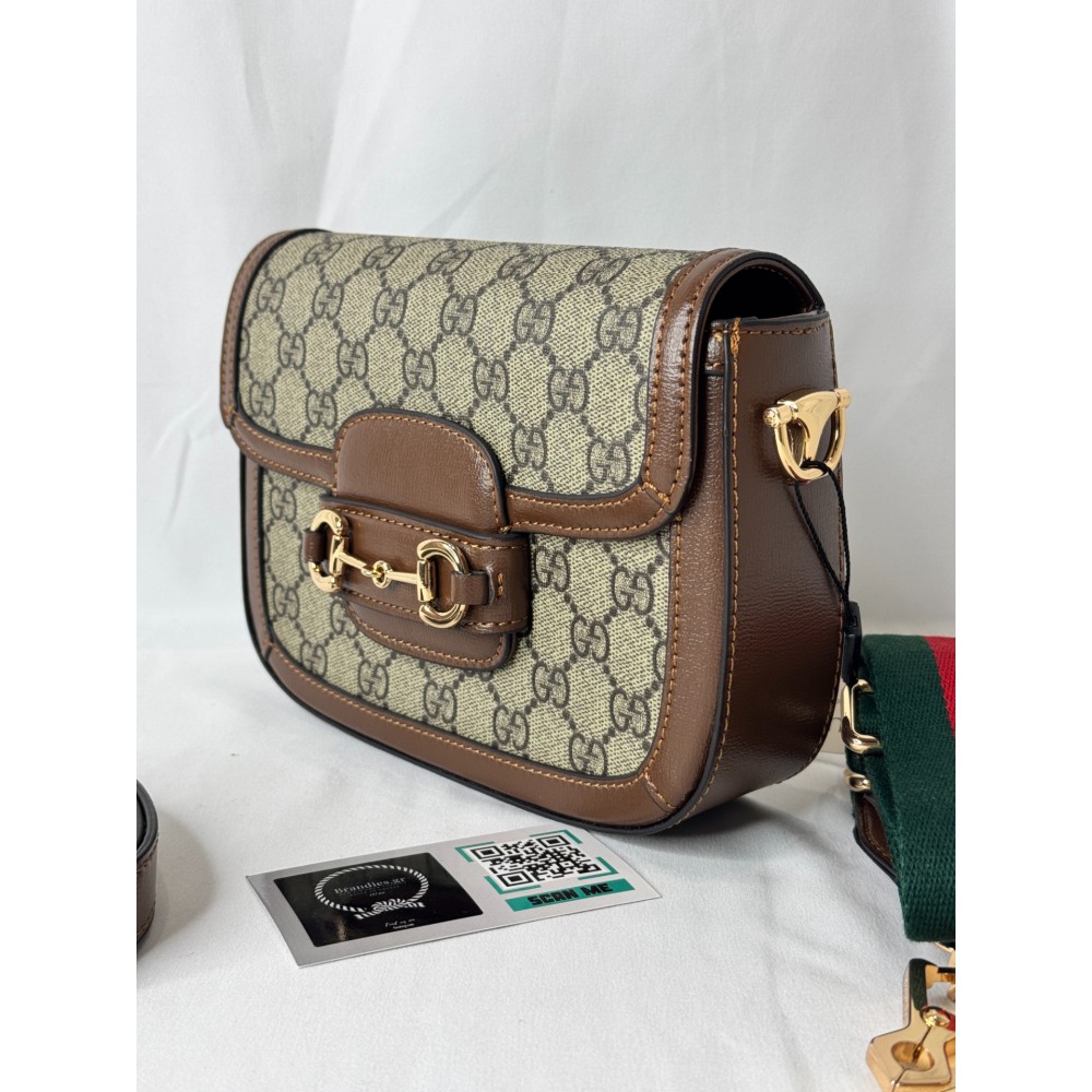 gucci horsebit 20.5x14.5 cm CANVAS LEATHER Bags