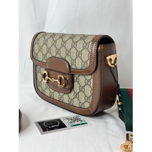 gucci horsebit 20.5x14.5 cm CANVAS LEATHER Bags