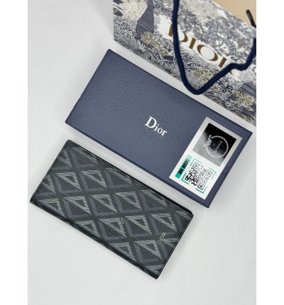 Dior wallet 19x10.5cm leather bifold