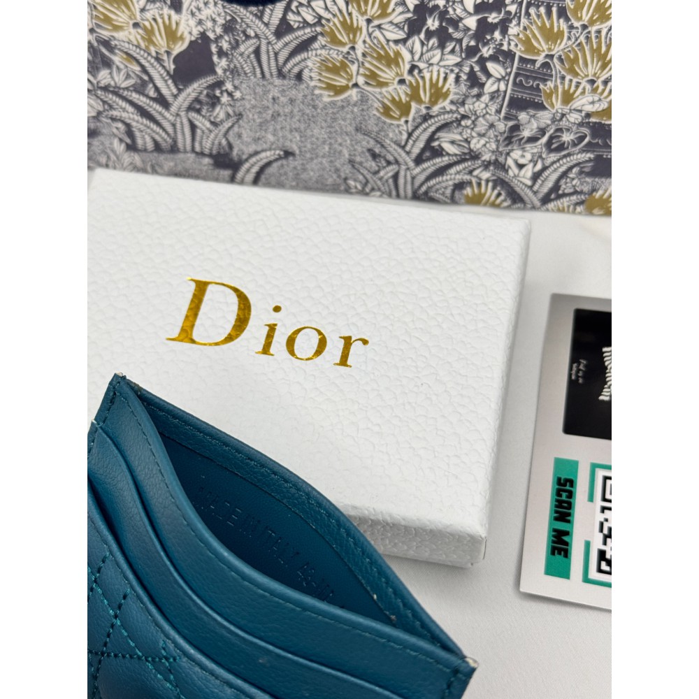 Dior caro card holder 10.5x7.5cm cannage calfskin Accesories