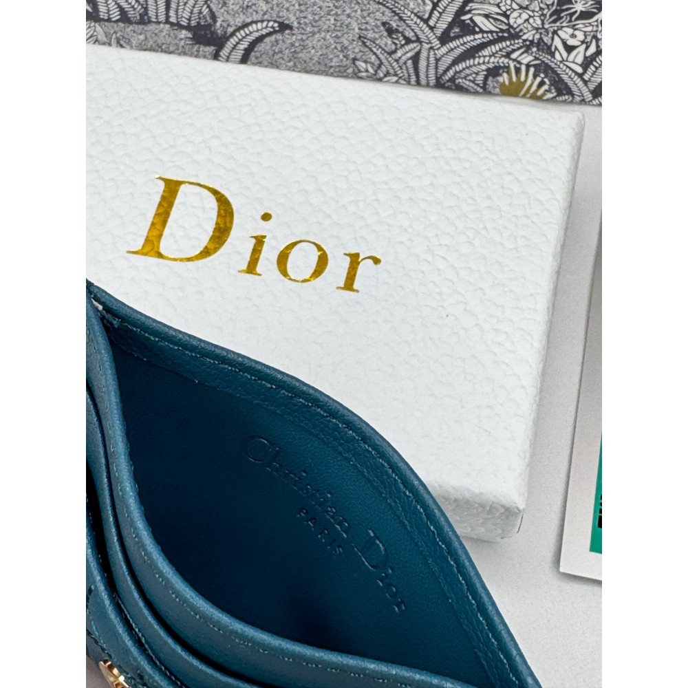 Dior caro card holder 10.5x7.5cm cannage calfskin Accesories